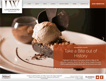 Tablet Screenshot of lockwoodrestaurant.com